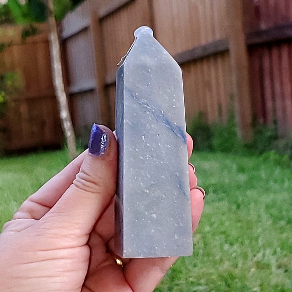 Blue Adventurine Crystal Tower